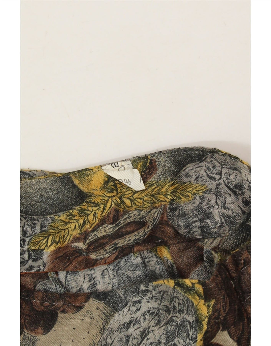 VINTAGE Womens Abstract Pattern Flared Skirt EU 40 Medium W30  Grey Vintage Vintage and Second-Hand Vintage from Messina Hembry 