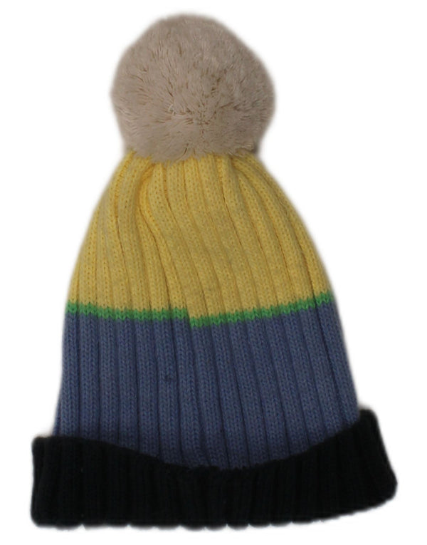 Champion Mens Knit Bobble Hat One Size Multicoloured Striped Acrylic Winter