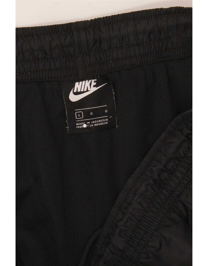 Nike Mens Tracksuit Trousers Joggers Large Black Polyester