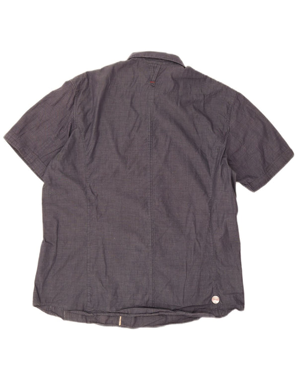 G-Star Mens Short Sleeve Shirt XL Navy Blue