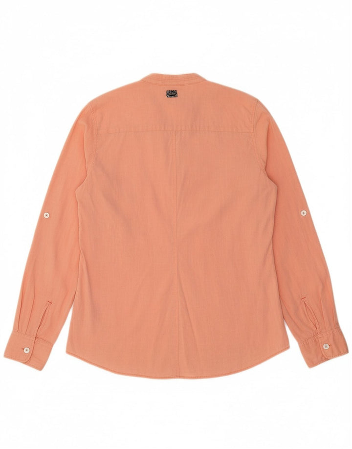 G-STAR Womens Shirt UK 12 Medium Orange Cotton