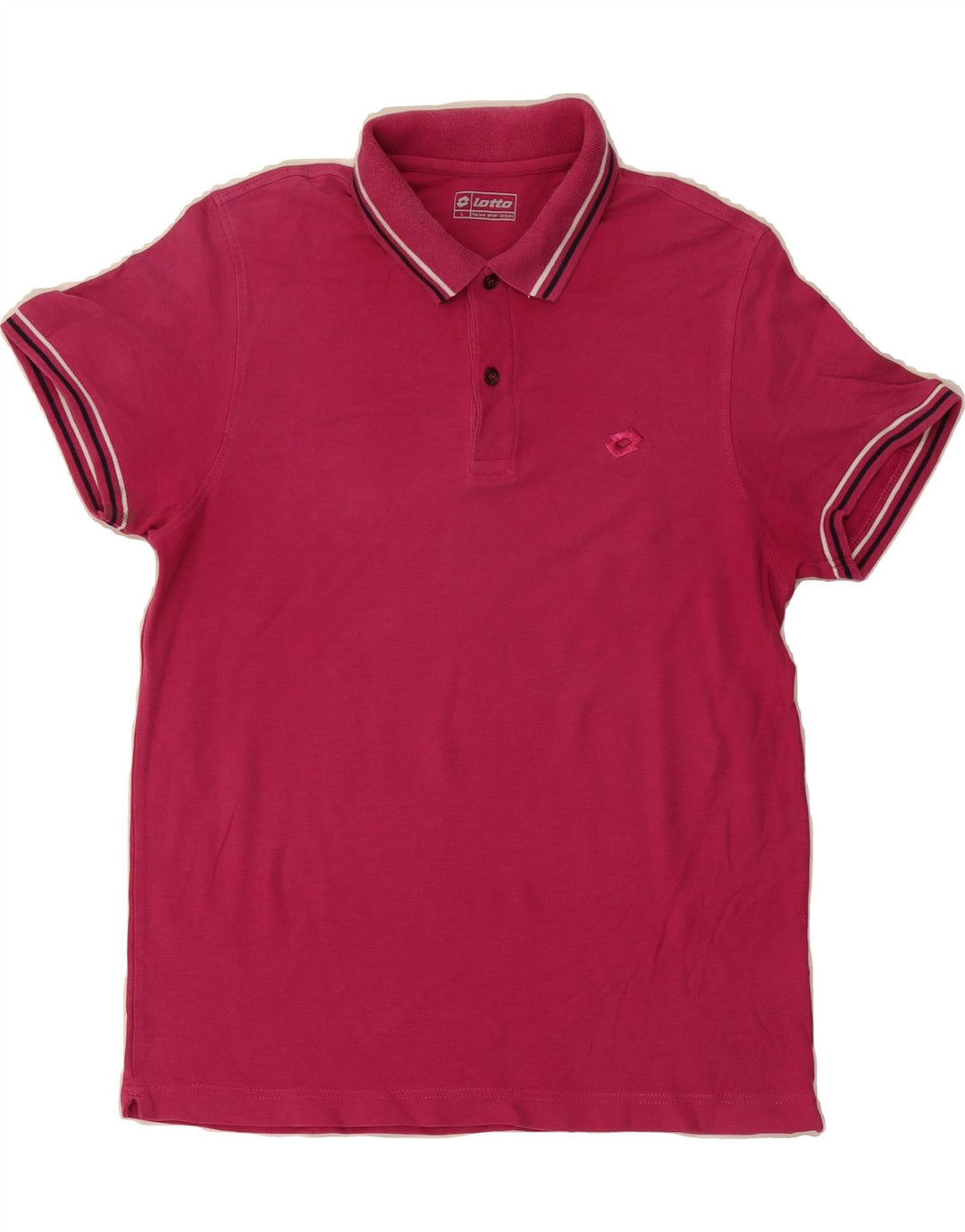 LOTTO Mens Polo Shirt Large Pink Vintage Lotto and Second-Hand Lotto from Messina Hembry 