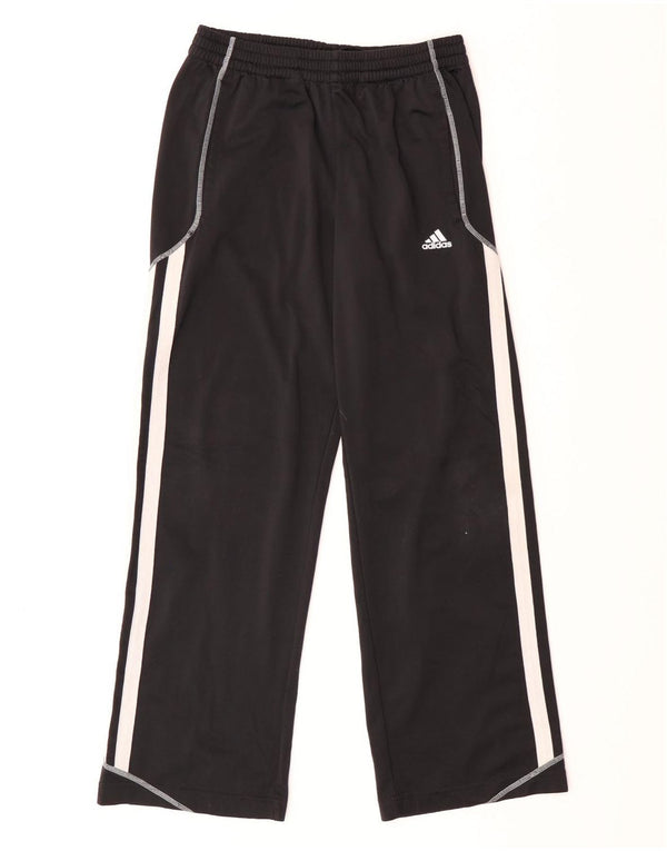Adidas Boys Climalite Tracksuit Trousers 13-14 Years Black Polyester