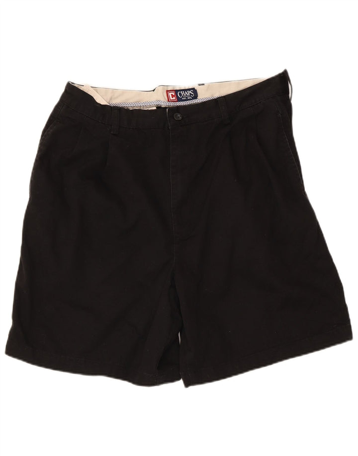 Chaps Mens Chino Shorts W34 Large Black Cotton