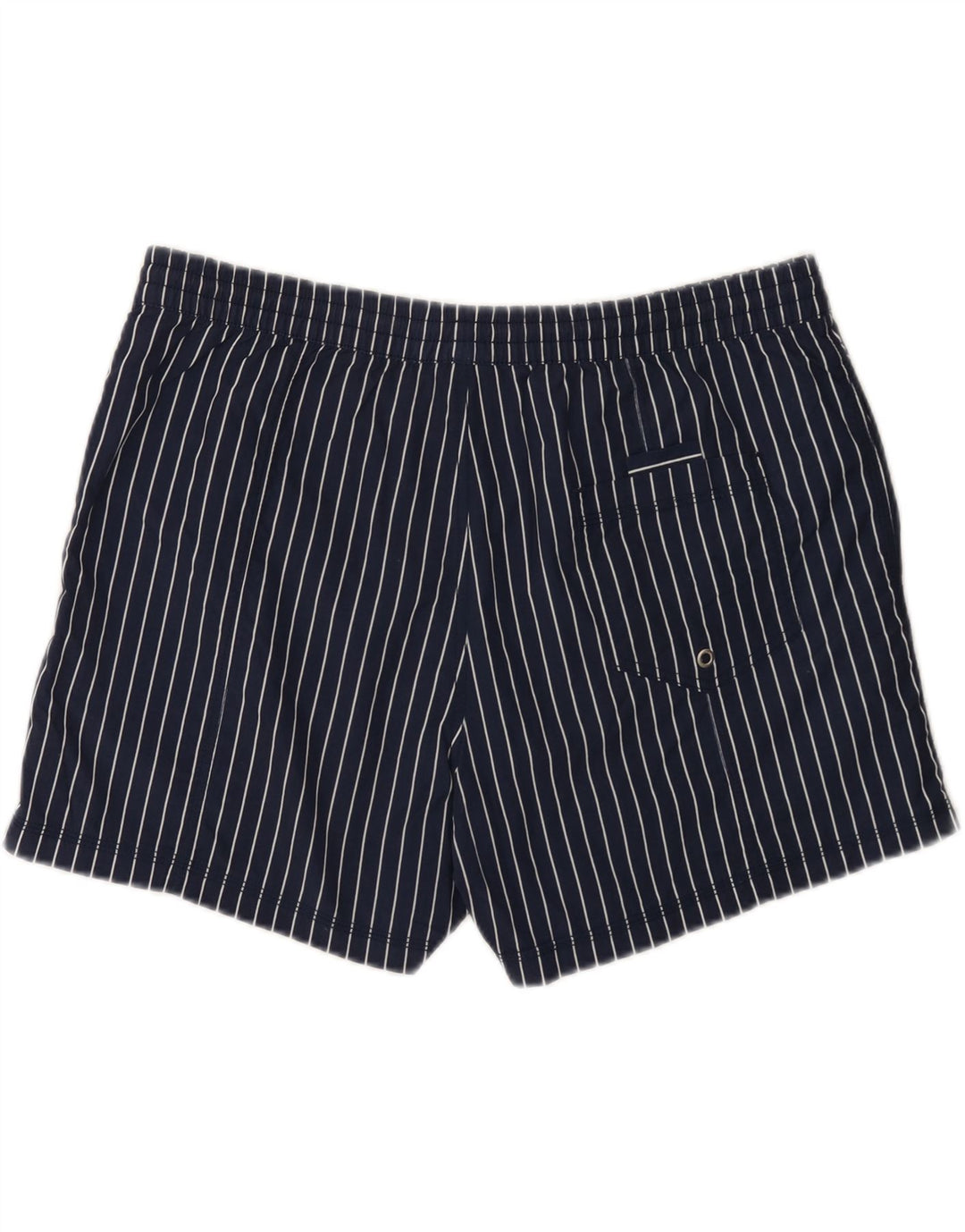 North Sails Mens Swimming Shorts Large Navy Blue Pinstripe Polyamide