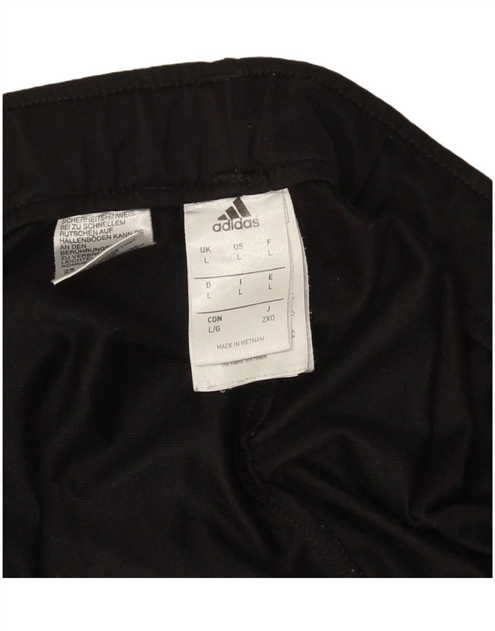 Adidas Mens Tracksuit Trousers Joggers Large  Black Polyester