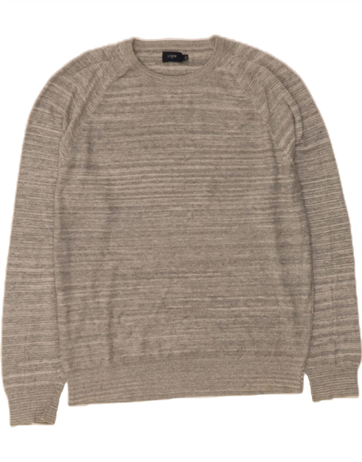 J. CREW Mens Crew Neck Jumper Sweater Large Grey Cotton Vintage J. Crew and Second-Hand J. Crew from Messina Hembry 