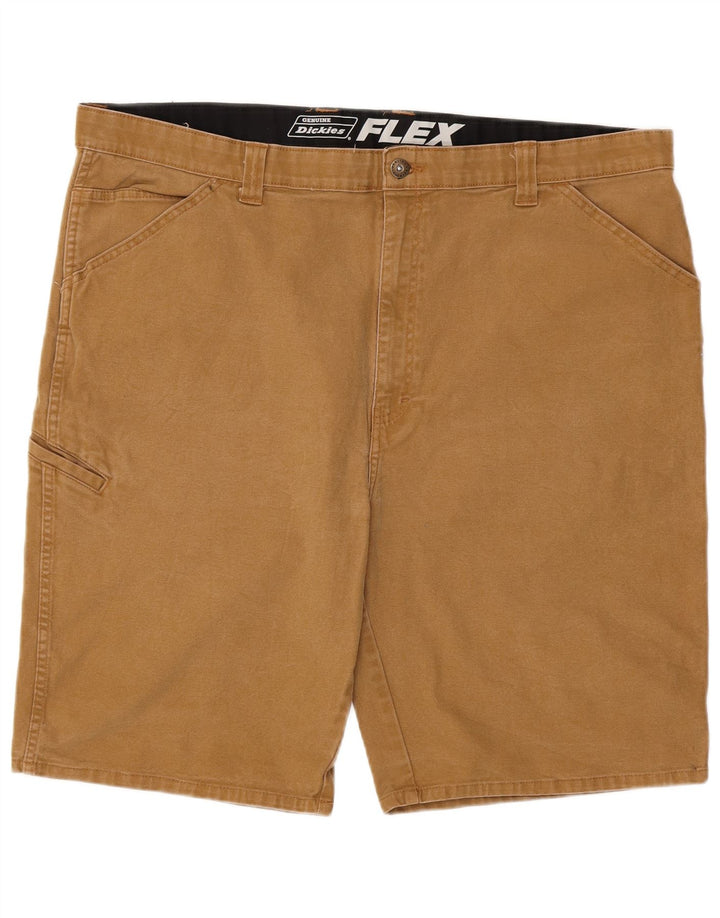 DICKIES Mens Flex Cargo Shorts W44 2XL  Brown Cotton