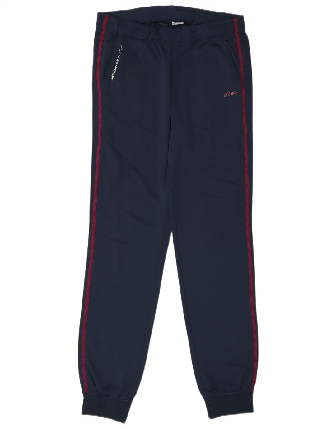 Asics Womens Tracksuit Trousers Joggers UK 16 Large  Navy Blue Polyester