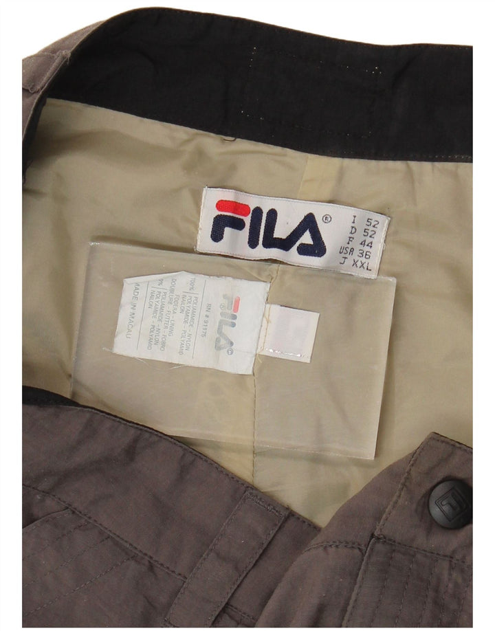 FILA Mens Chino Shorts W36 Large  Grey Polyamide