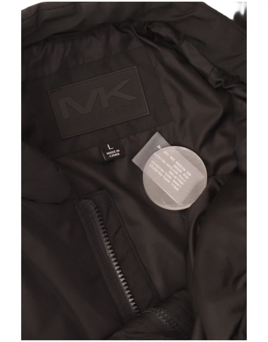 Michael Kors Mens Sleeveless Windbreaker Jacket UK 40 Large Black Polyester