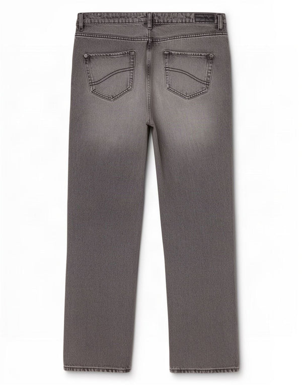 Fat Face Womens Sutton Straight Jeans UK 14 Large W34 L31 Grey Cotton