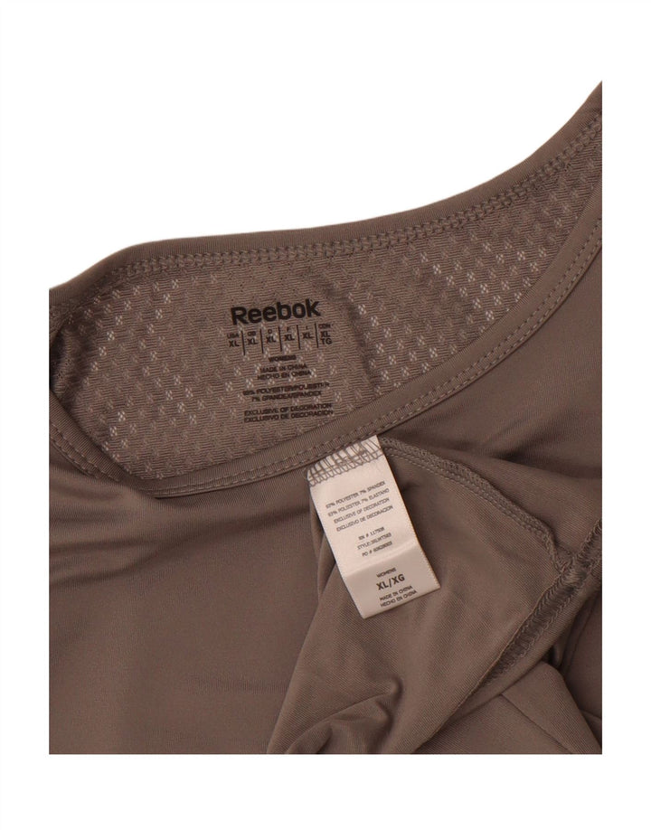 REEBOK Womens Vest Top UK 18 XL Grey Polyester