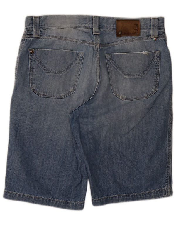Jeckerson Mens Denim Shorts W33 Medium Blue