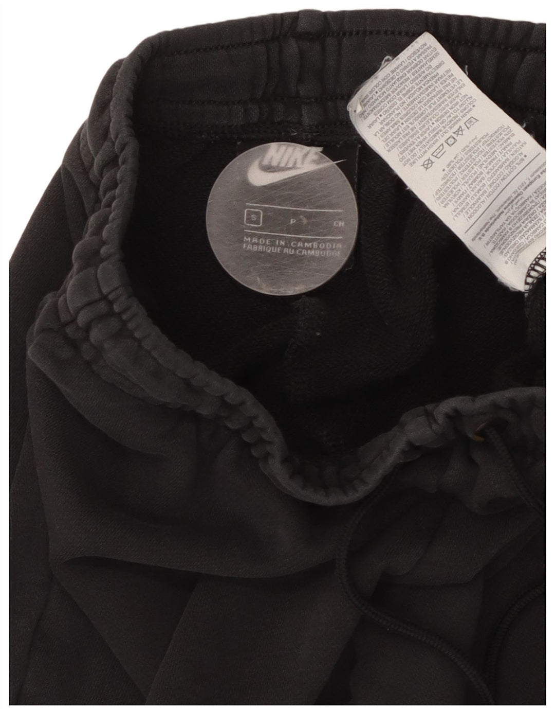 Nike Mens Crop Tracksuit Trousers Joggers Small  Black Cotton