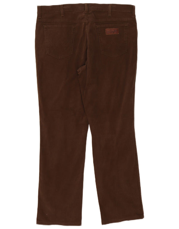 Wrangler Mens Texas Stretch Straight Casual Trousers W40 L34 Khaki Cotton