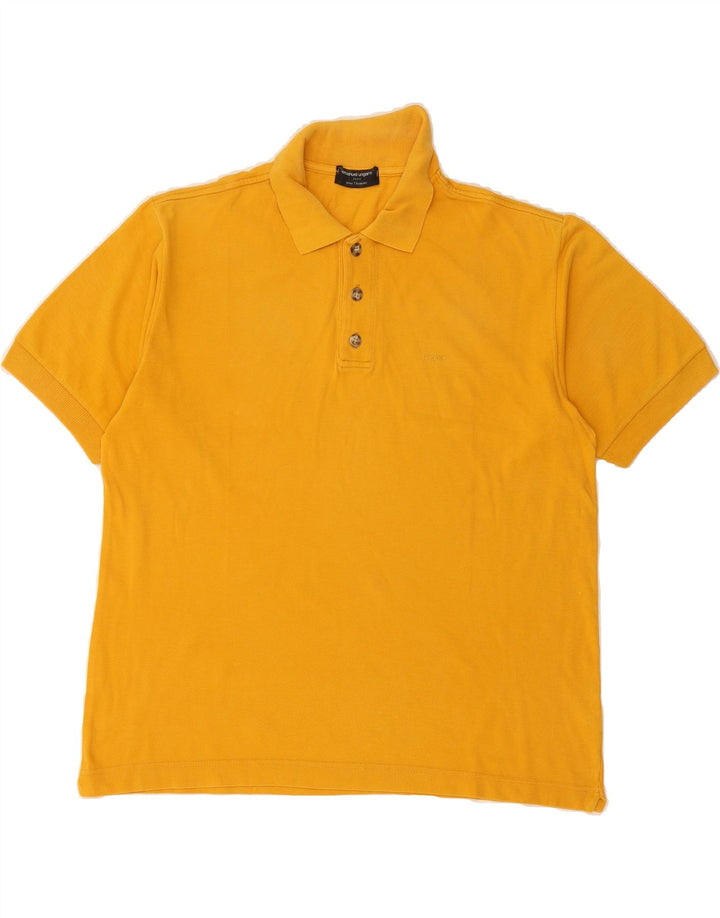 EMANUEL UNGARO Mens Paris Polo Shirt Medium Yellow Cotton Vintage Emanuel Ungaro and Second-Hand Emanuel Ungaro from Messina Hembry 