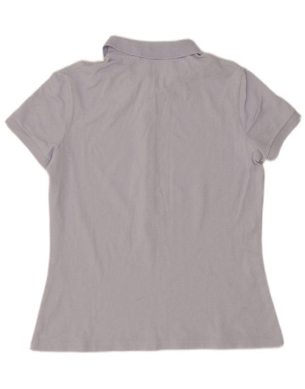 Lacoste Womens Polo Shirt Size 40 Medium Blue Cotton