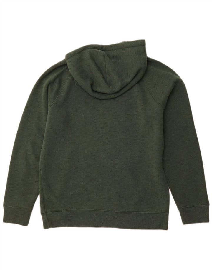 HOLLISTER Mens Hoodie Jumper Small Green Flecked Cotton
