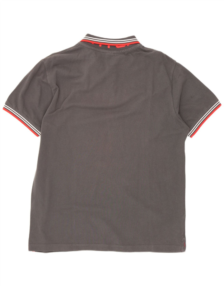 North Sails Mens Polo Shirt Large Grey Cotton