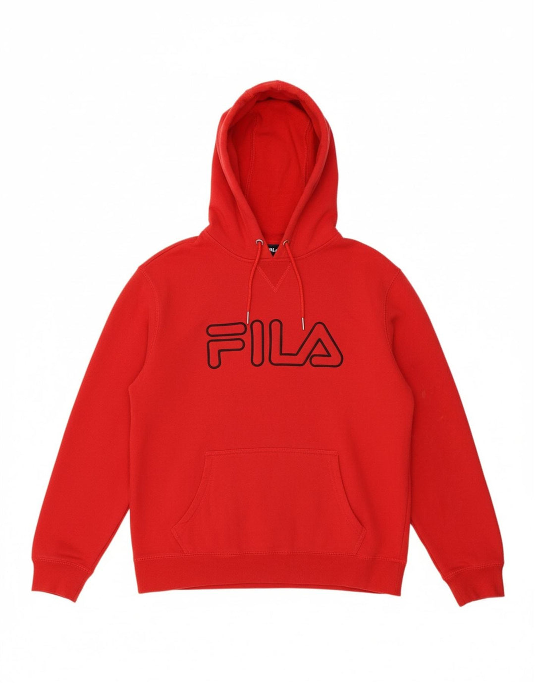 FILA Mens Graphic Hoodie Jumper Medium Red Cotton