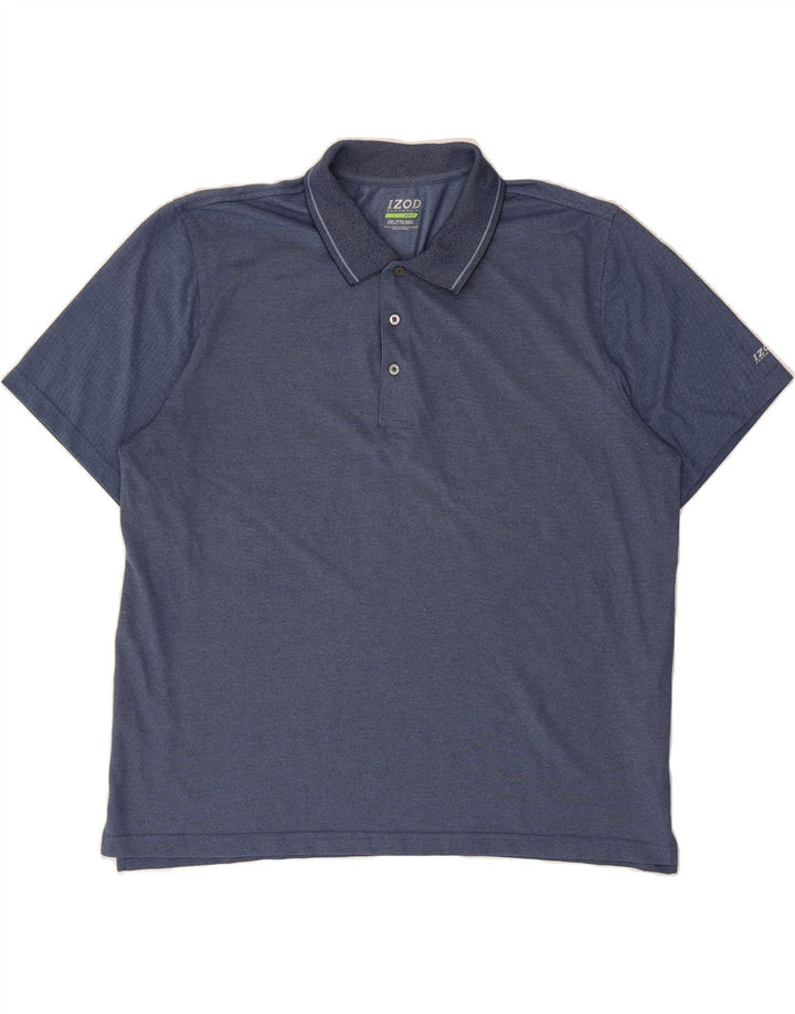 IZOD Mens Golf Polo Shirt 2XL Navy Blue Polyester Vintage Izod and Second-Hand Izod from Messina Hembry 