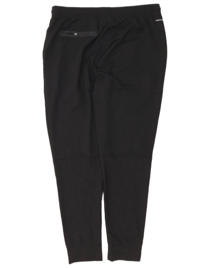 RUSSELL ATHLETIC Mens Tracksuit Trousers Joggers Large Black Polyester