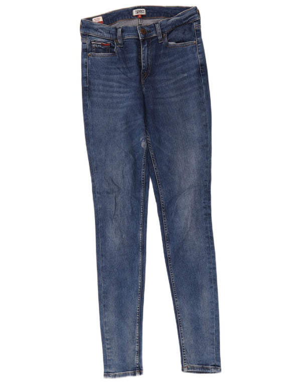 Tommy Hilfiger Womens Mid Rise Skinny Jeans W26 L32 Blue Cotton
