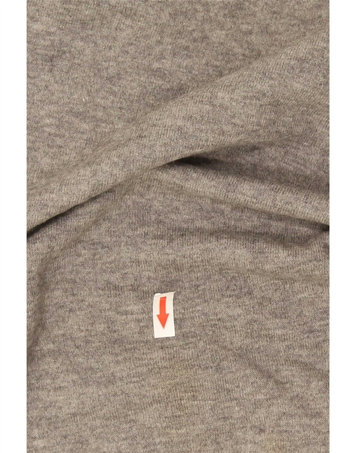 Fred Perry Mens Crew Neck Jumper Sweater Medium Grey Flecked