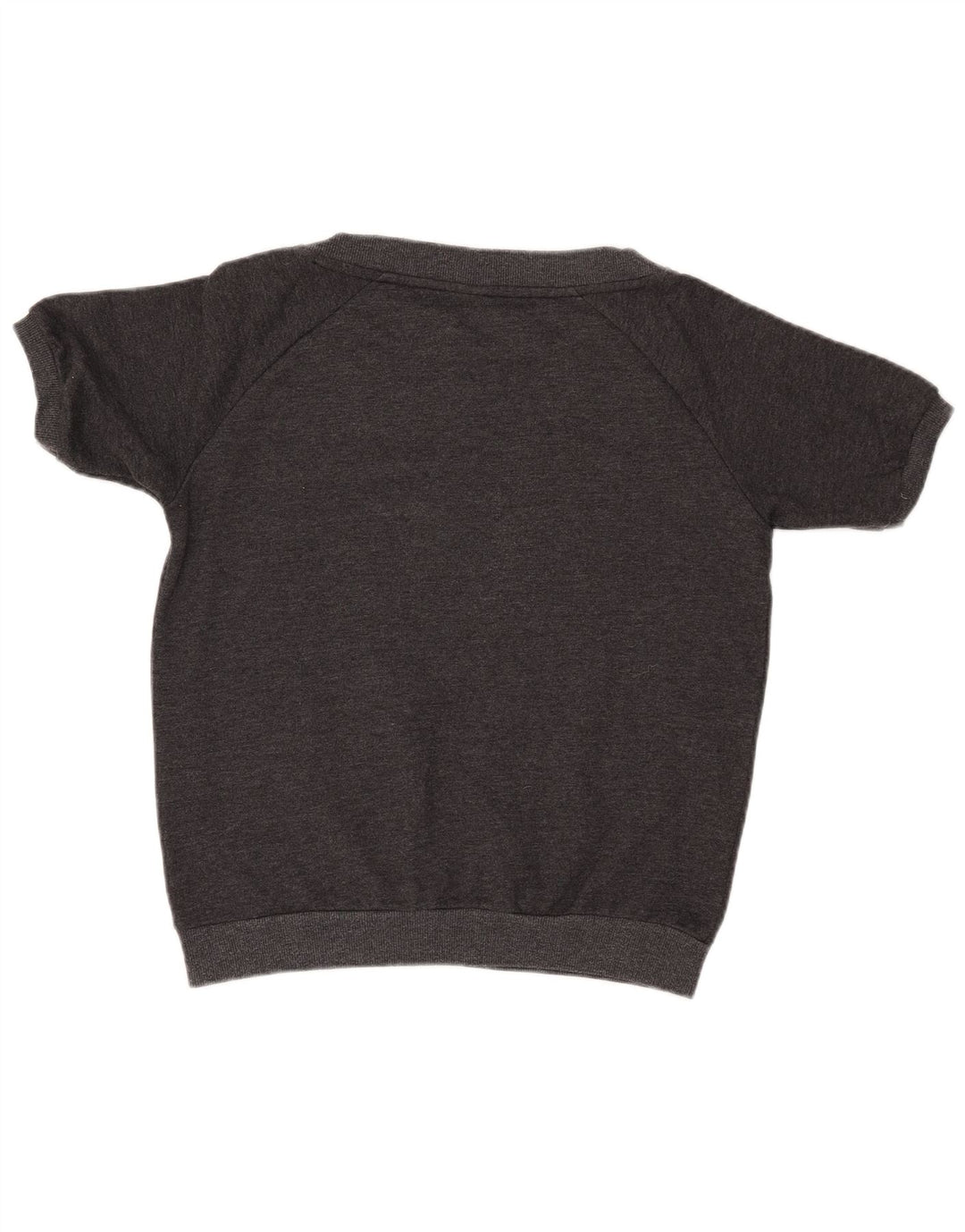 PUMA Womens Graphic Short Sleeve Sweatshirt Jumper UK 12 Medium Grey