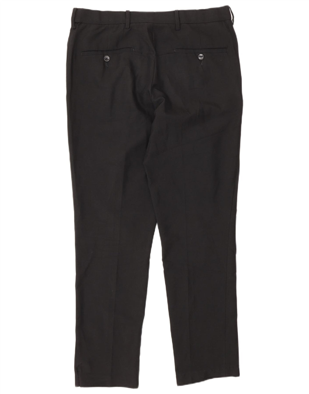 Marks & Spencer Mens Slim Fit Chino Trousers W32 L29 Black Polyester