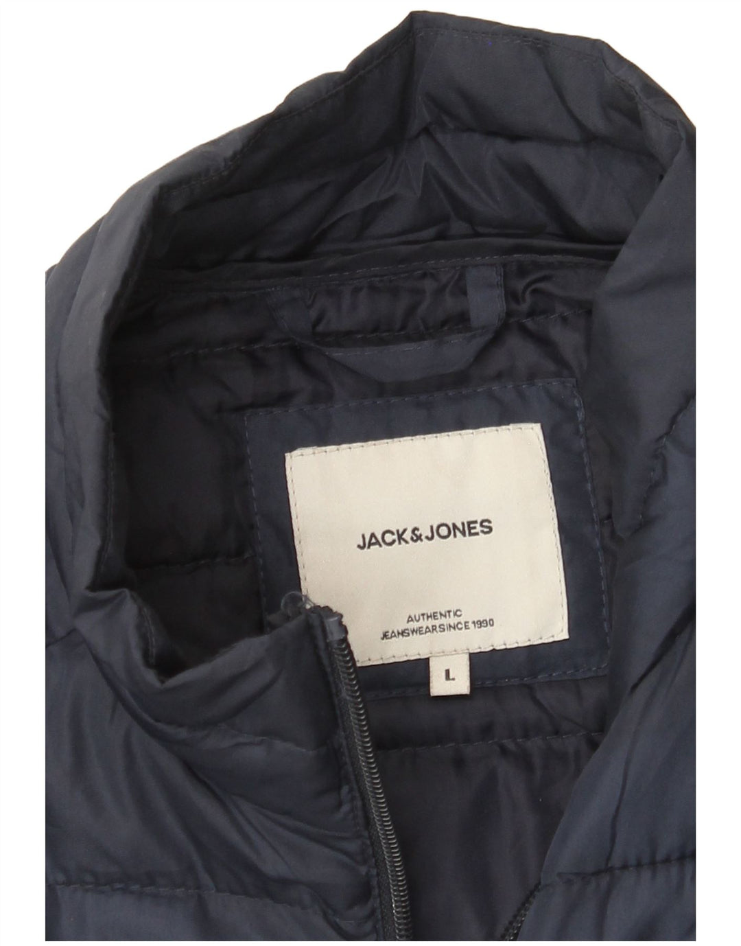 Jack & Jones Mens Padded Jacket UK 40 Large Navy Blue