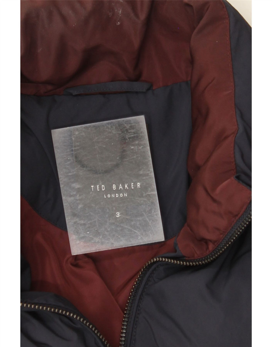 TED BAKER Mens Padded Jacket Size 3 Medium Navy Blue