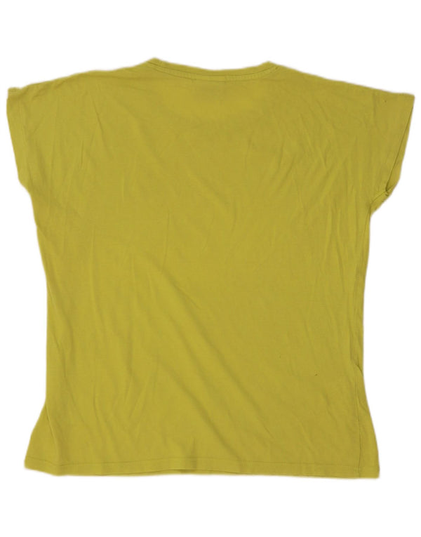 AUSTRALIAN L'ALPINA Womens T-Shirt Top UK 16 Large Yellow