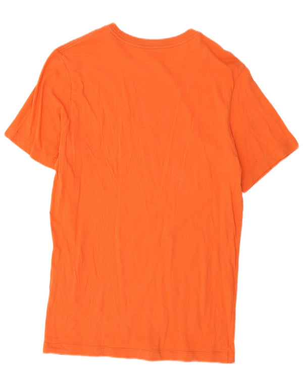 Nike Mens Graphic T-Shirt Top Medium Orange Cotton
