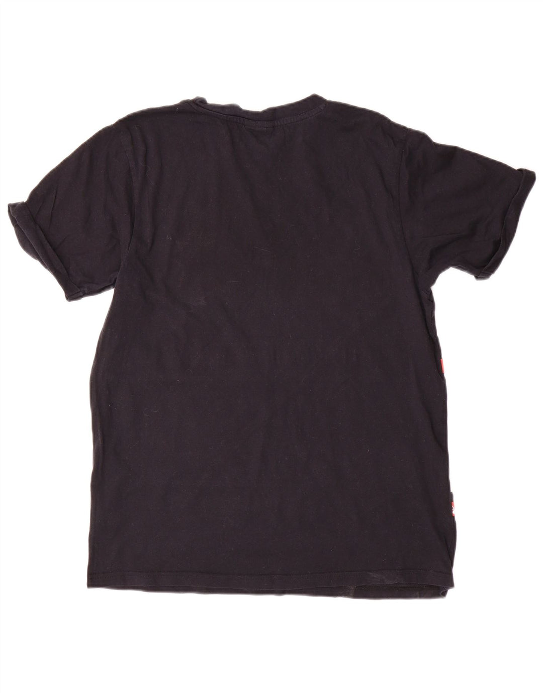 ELLESSE Womens Graphic T-Shirt Top UK 10 Small  Black Colourblock Cotton