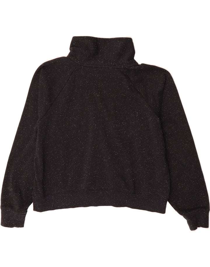 UNDER ARMOUR Womens Oversized Sweatshirt Jumper UK 16 Large Black Flecked Vintage Under Armour and Second-Hand Under Armour from Messina Hembry 
