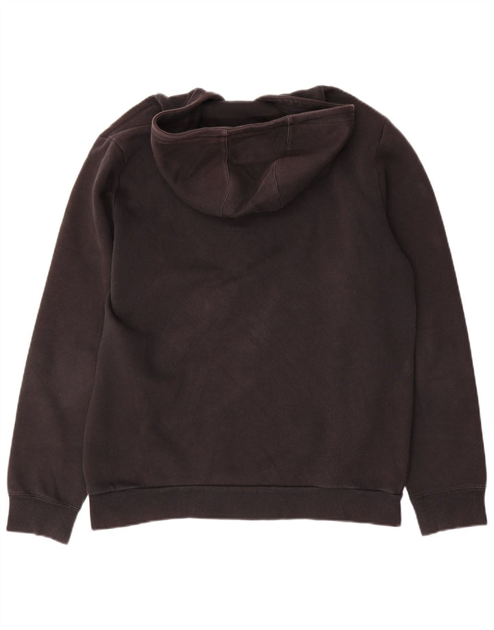 ADIDAS Boys Graphic Hoodie Jumper 15-16 Years XL Black Cotton