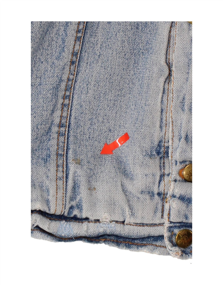 VINTAGE Mens Denim Sherpa Jacket UK 40 Large Blue Vintage Vintage and Second-Hand Vintage from Messina Hembry 