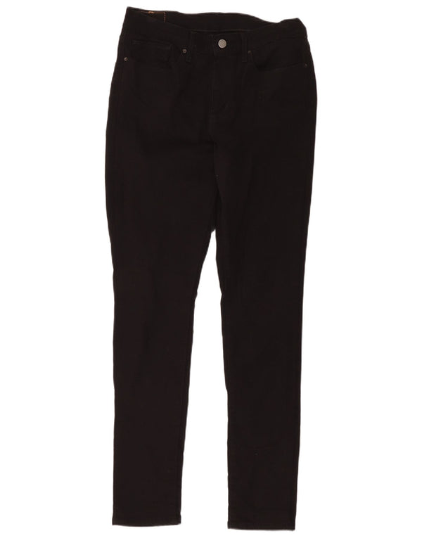 Levi's Womens High Waist Skinny Jeans W30 L32 Black Cotton