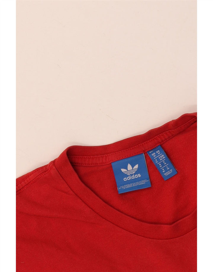 Adidas Mens Graphic T-Shirt Top Medium Red