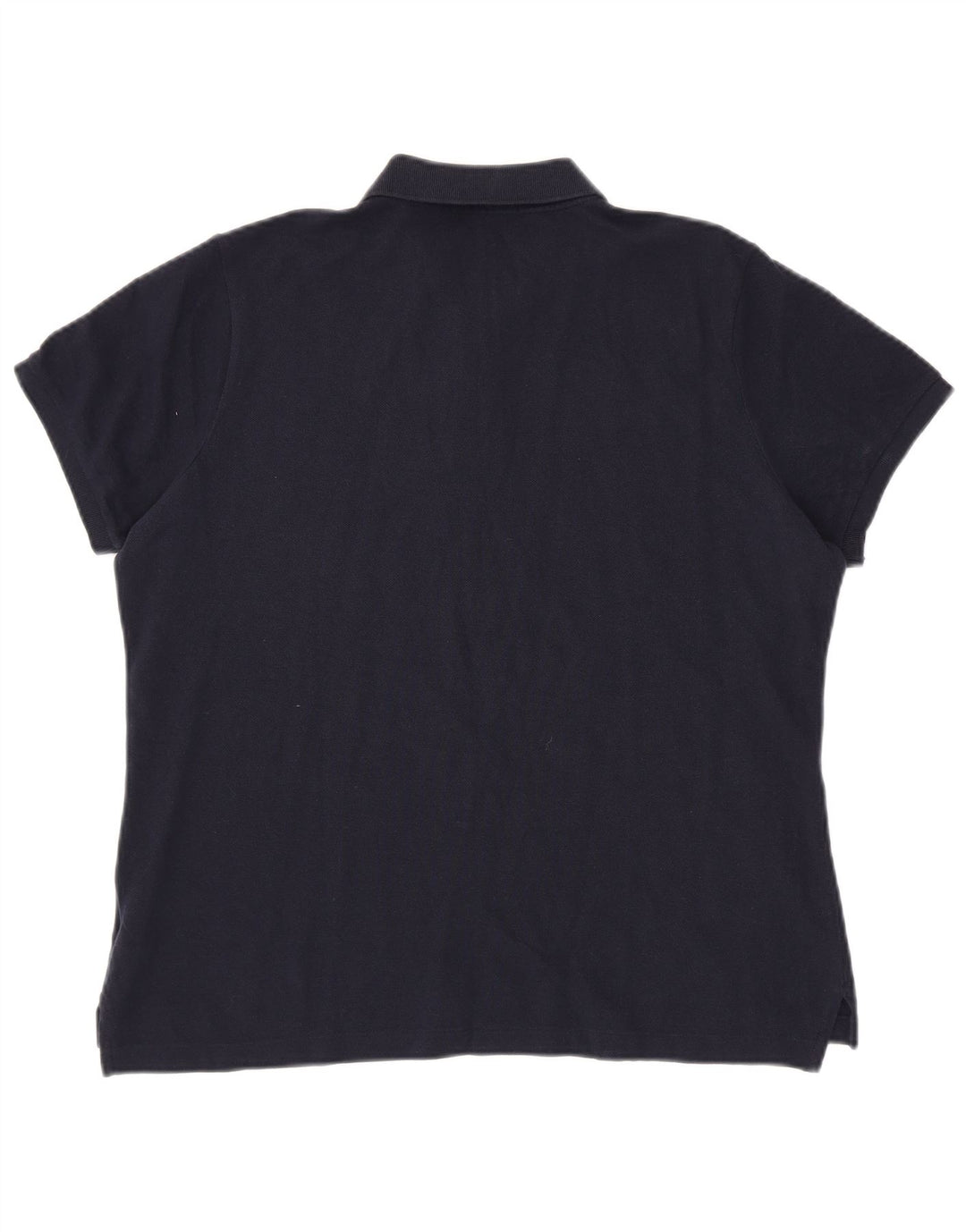 RALPH LAUREN Womens Skinny Polo Shirt UK 18 XL Navy Blue Cotton