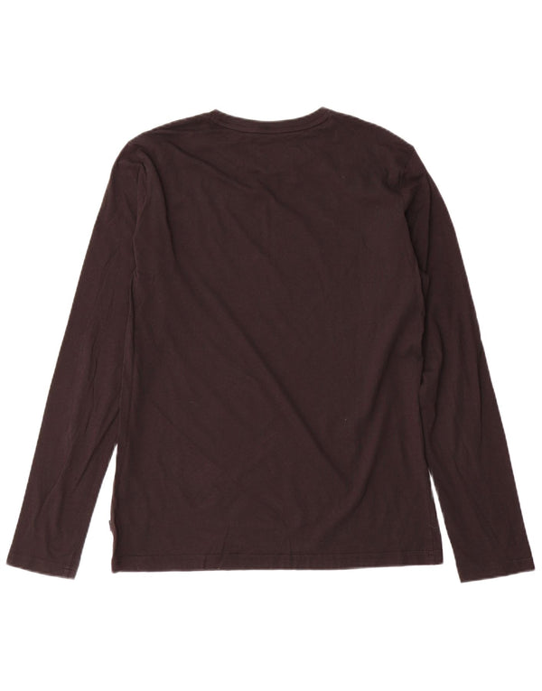 PUMA Boys Graphic Top Long Sleeve 15-16 Years XL Black