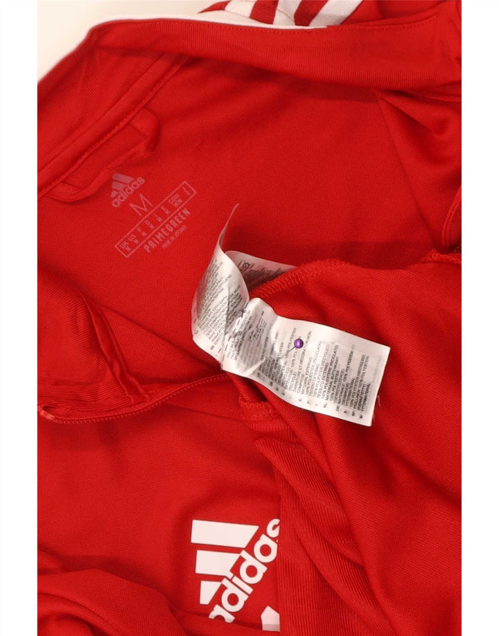 Adidas Mens Aeroready Tracksuit Top Jacket Medium Red Polyester