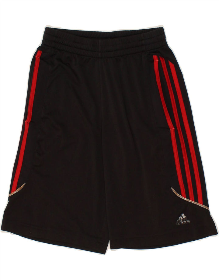 ADIDAS Boys Climacool Sport Shorts 9-10 Years Black Polyester Vintage Adidas and Second-Hand Adidas from Messina Hembry 