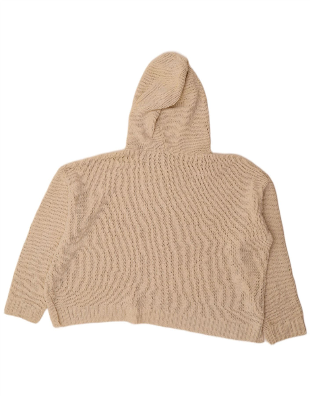Roxy Womens Hooded Oversized Jumper Sweater UK 16 Large Off White Polyester