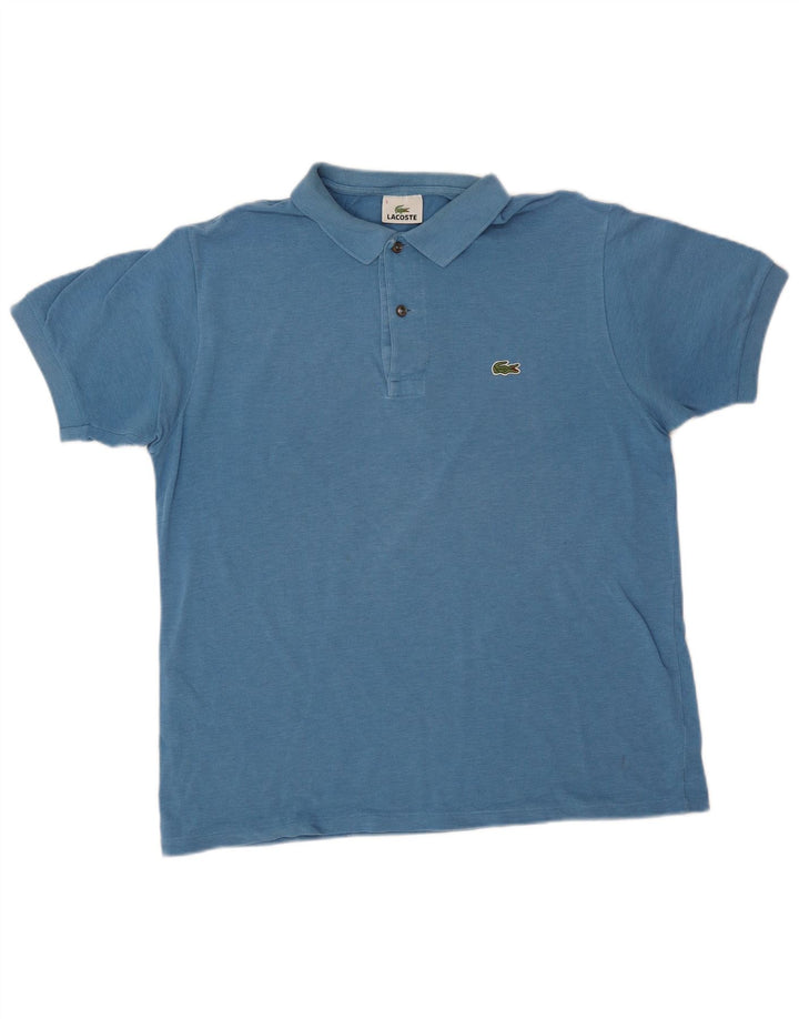 Lacoste Mens Polo Shirt Size 5 Large Blue Cotton