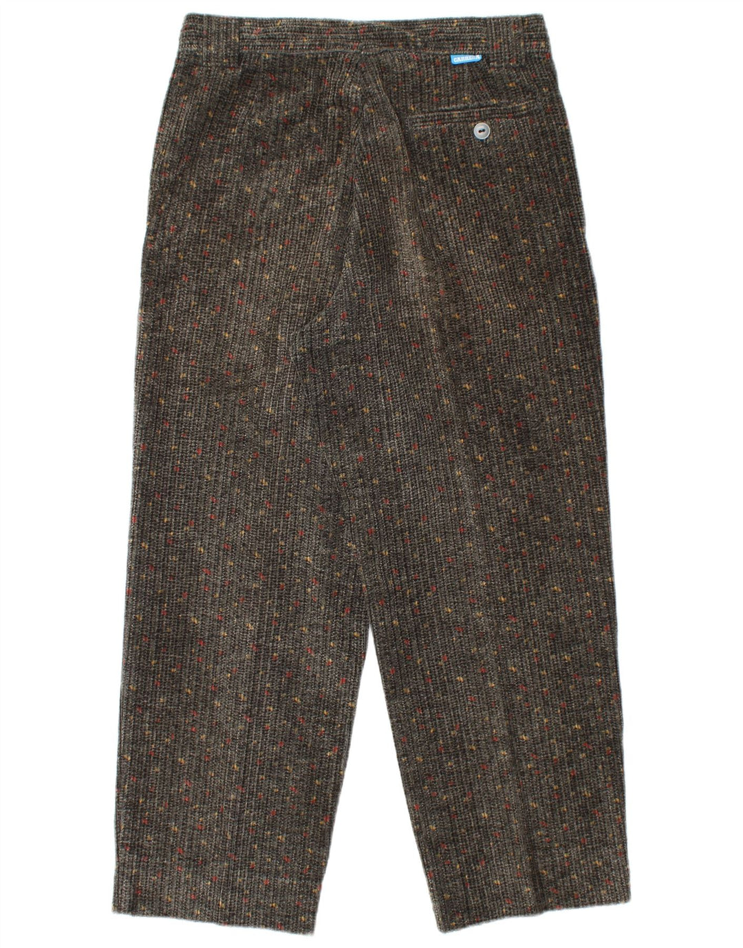 CARRERA Womens High Waist Corduroy Trousers IT 50 Large W34 L27 Grey