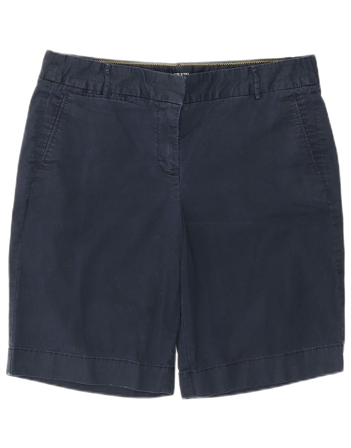 J. CREW Womens Chino Shorts US 6 Medium W32 Navy Blue Cotton