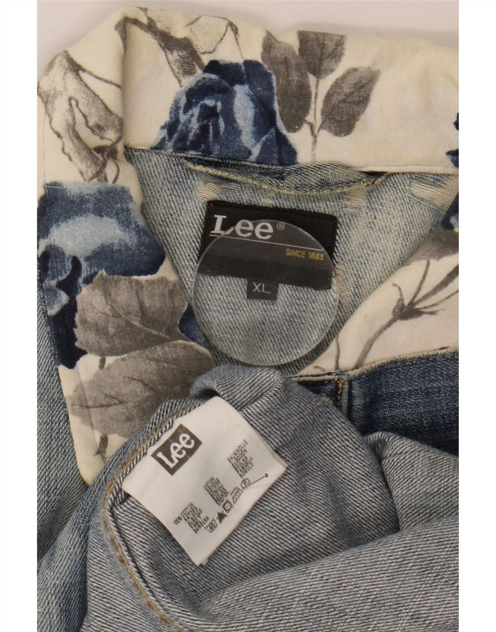 Lee Mens Denim Jacket UK 42 XL Blue Cotton